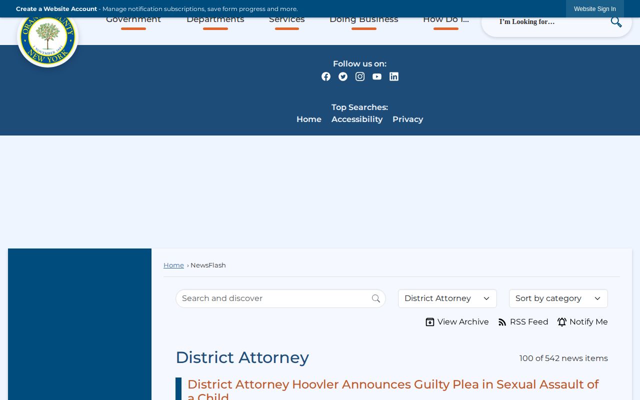 Orange County official district attorney crime news source