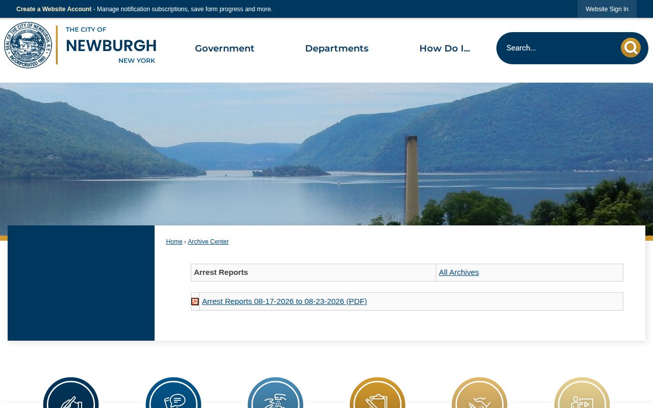 Newburgh weekly arrest reports for Orange County arrest records